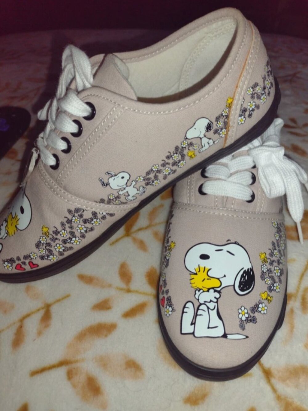 Bradford Exchange Peanuts Snoopy Woodstock Tennis Shoes